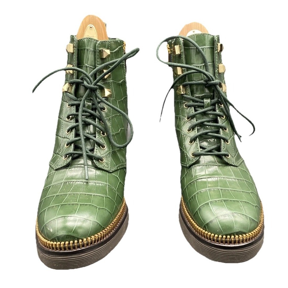 Michael KORS Haskell Crocodile Embossed Leather‎ Bootie Men's 9M